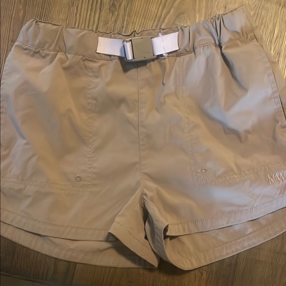 Madewell XS active and swim shorts tan